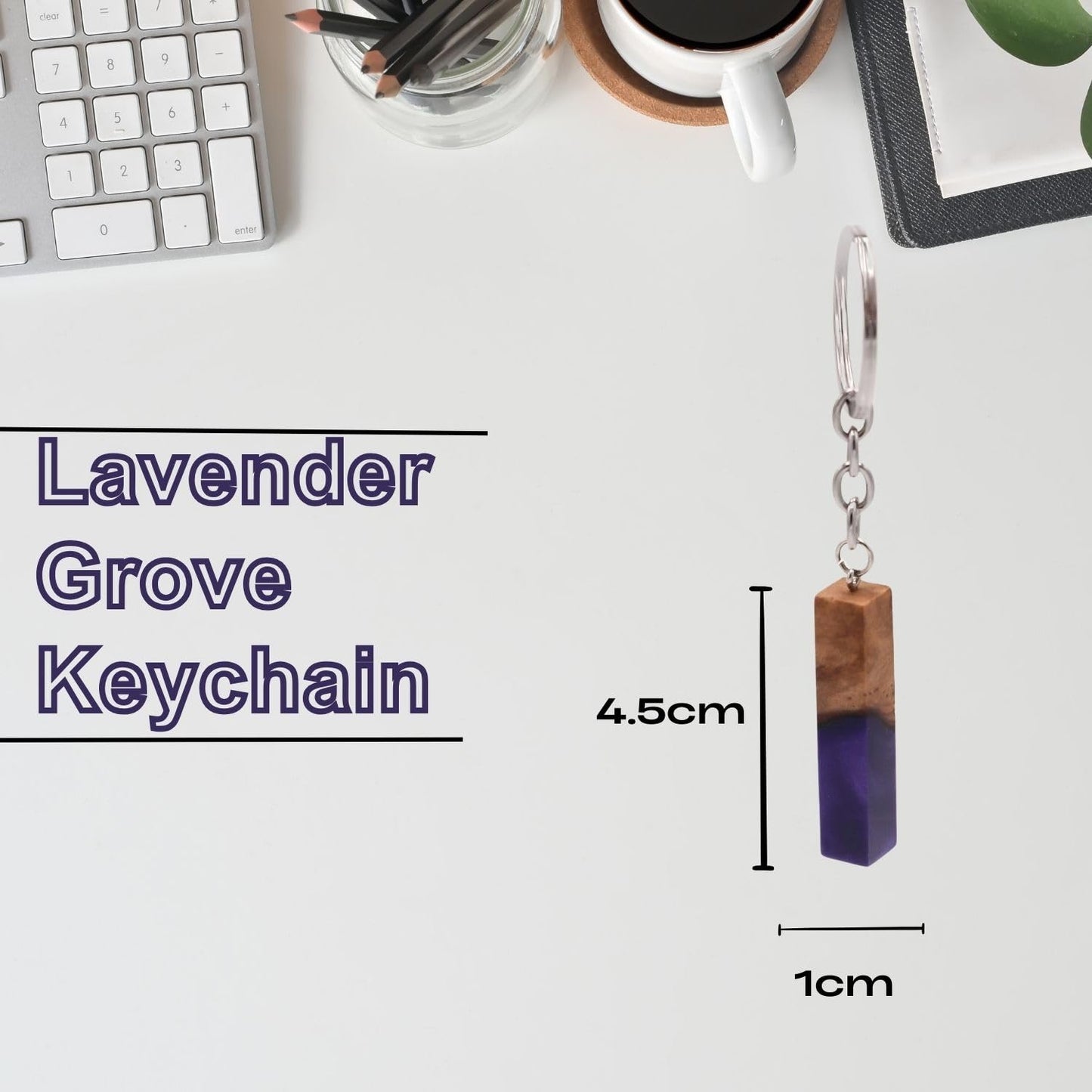 Lavender Grove Keychain